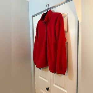 Women’s Red Full Zip Fleece Jacket Size Small